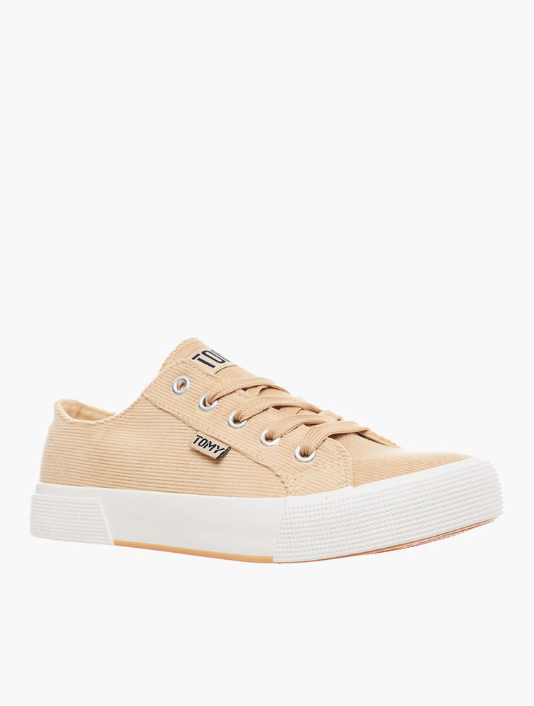 MyRunway | Shop Tomy Takkies Beige Kinsley Lace-up Sneakers for